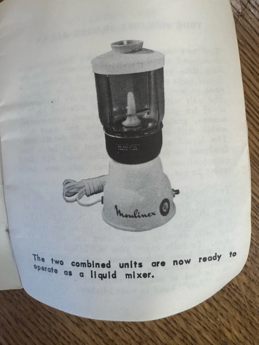 Vintage 1950 Molinex French grinder/ blender. 10” Tall.